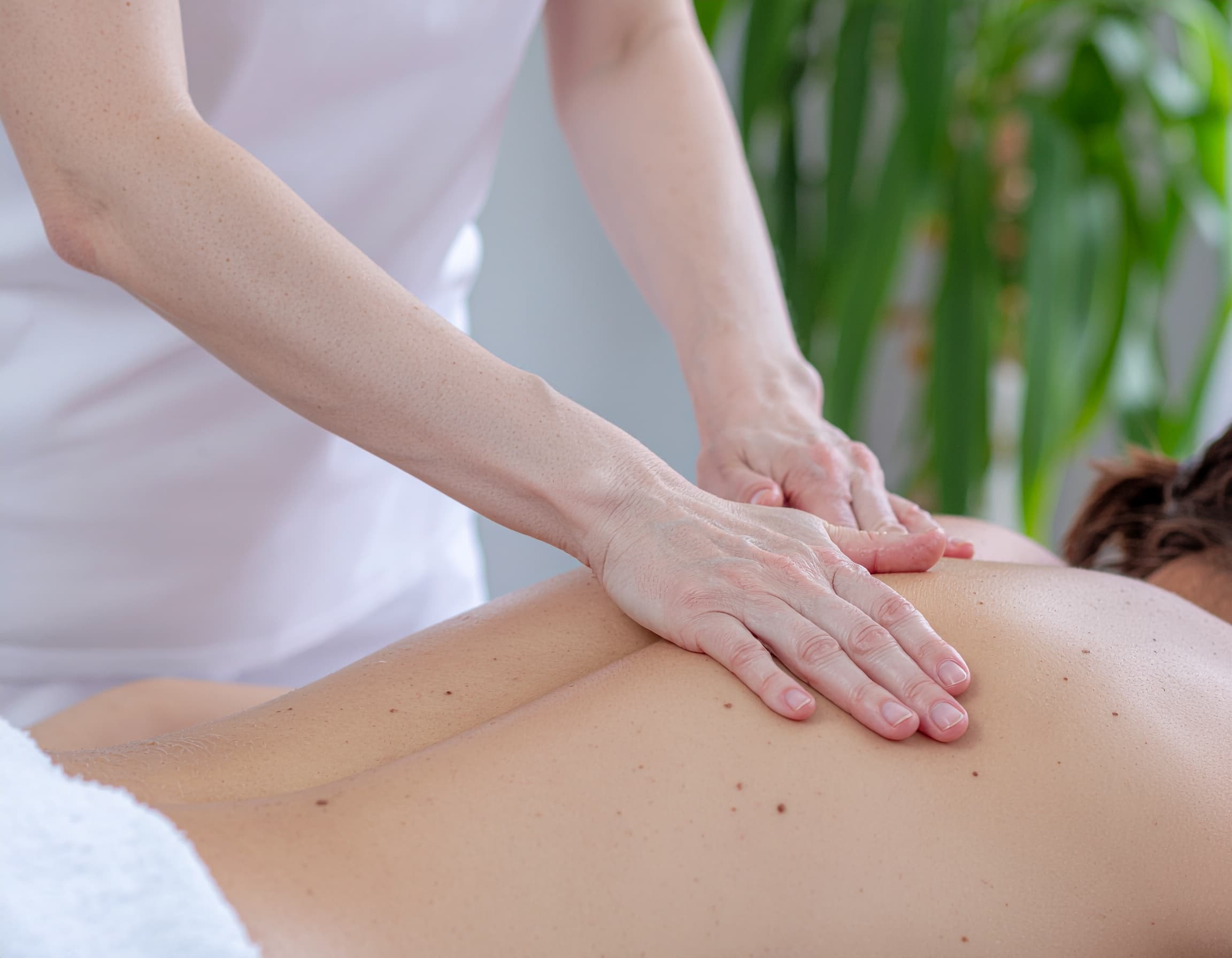 séance de massage suédois